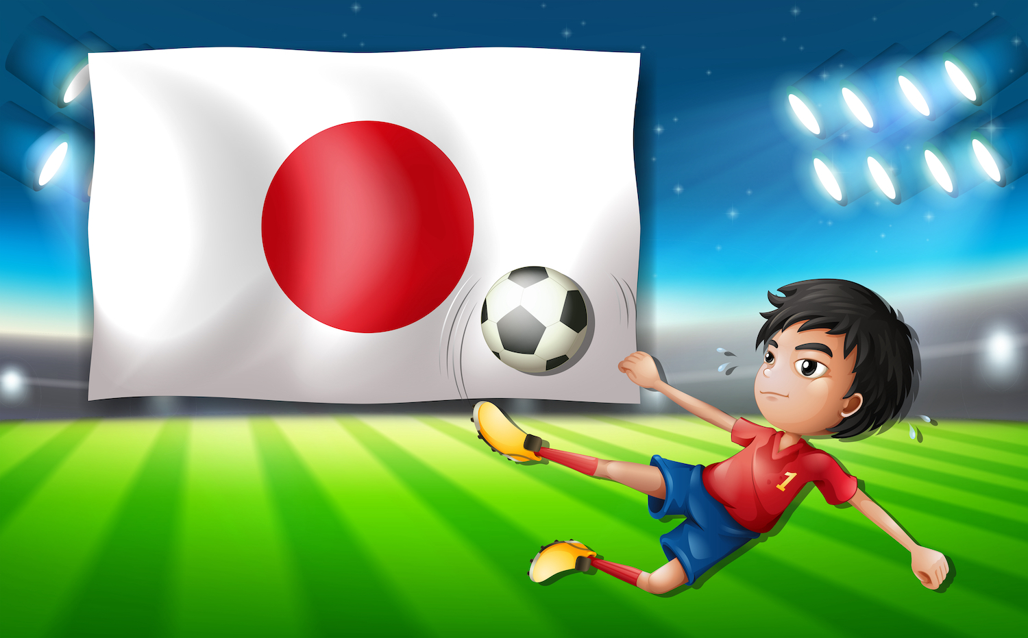 japanesefootballplayertemplateillustration